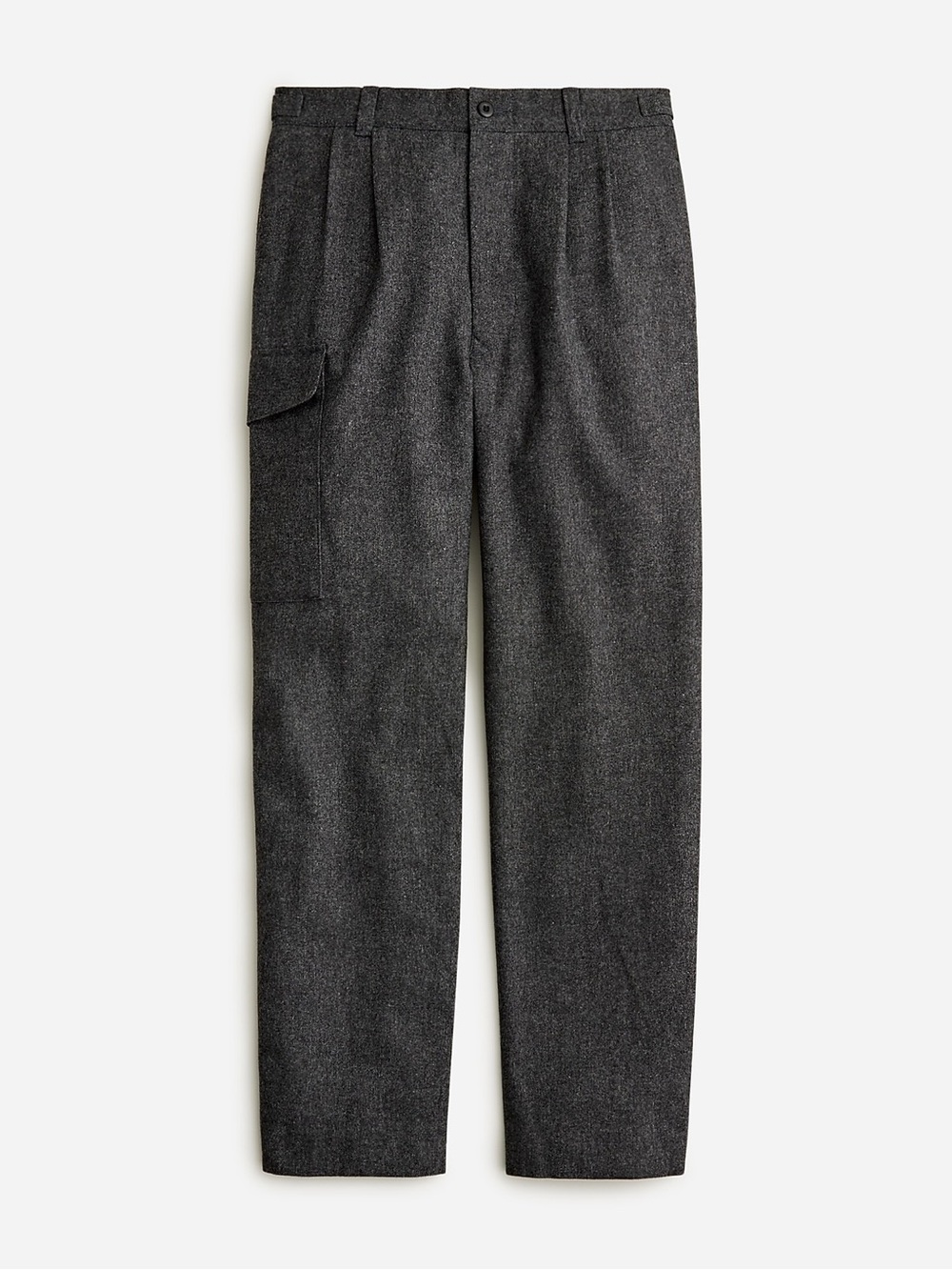 J Crew Wool-blend pleated cargo pant